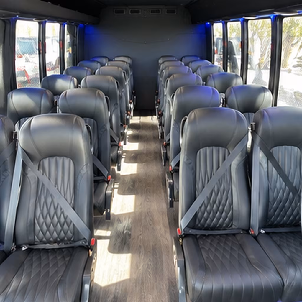employee shuttle buses for robins air force base contractors and workforce commutes