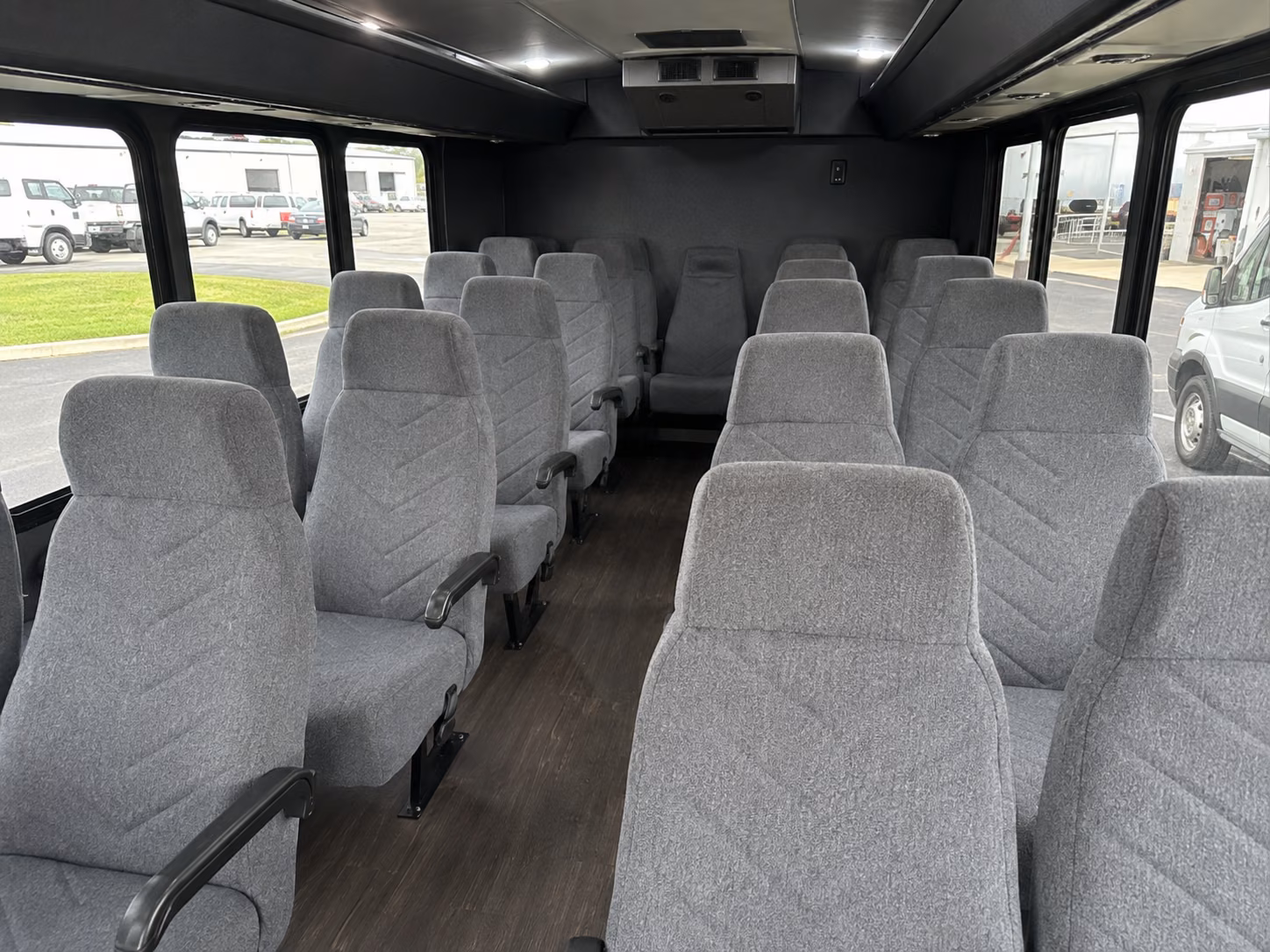 warner robins 18 passenger minibus interior