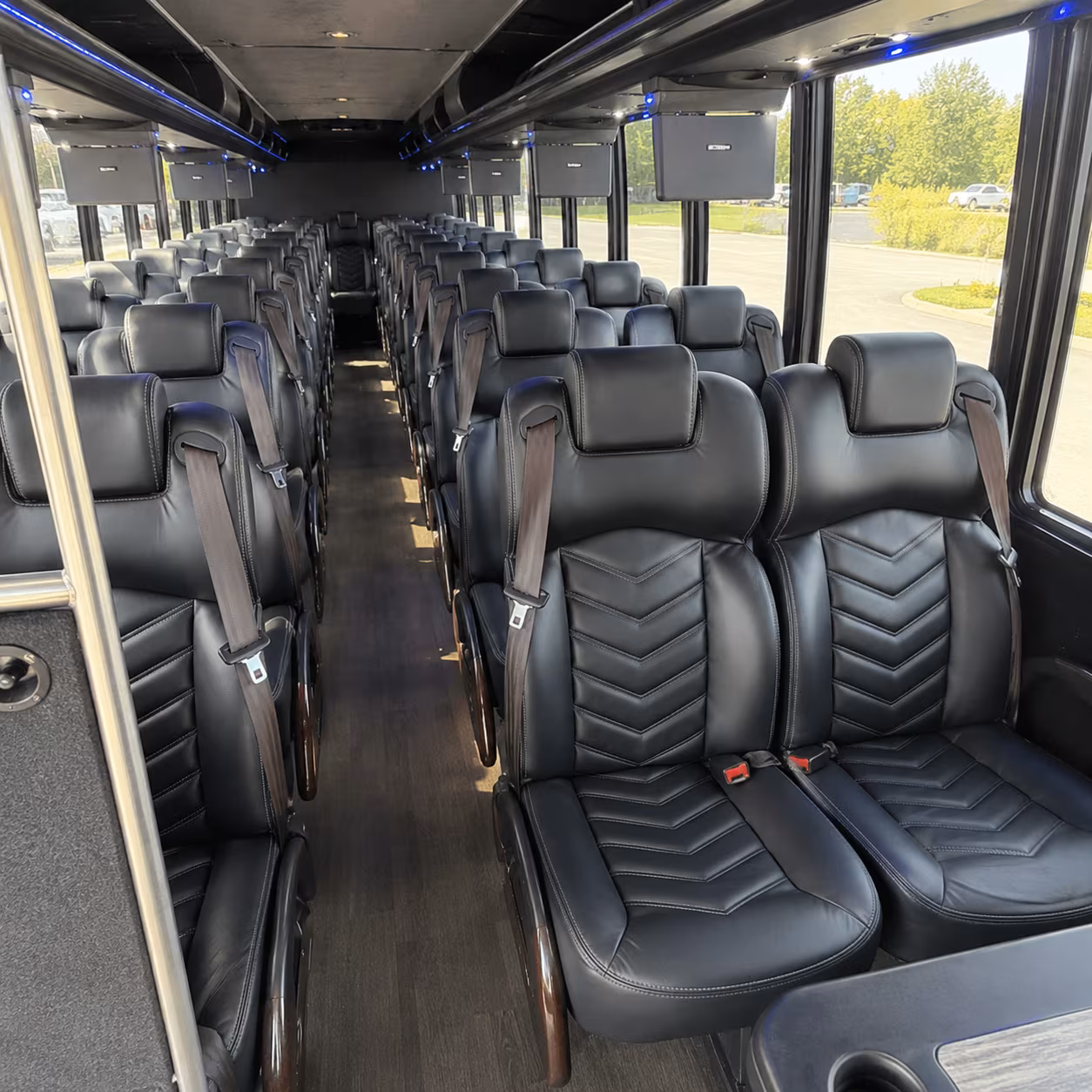 warner robins 25 passenger minibus interior