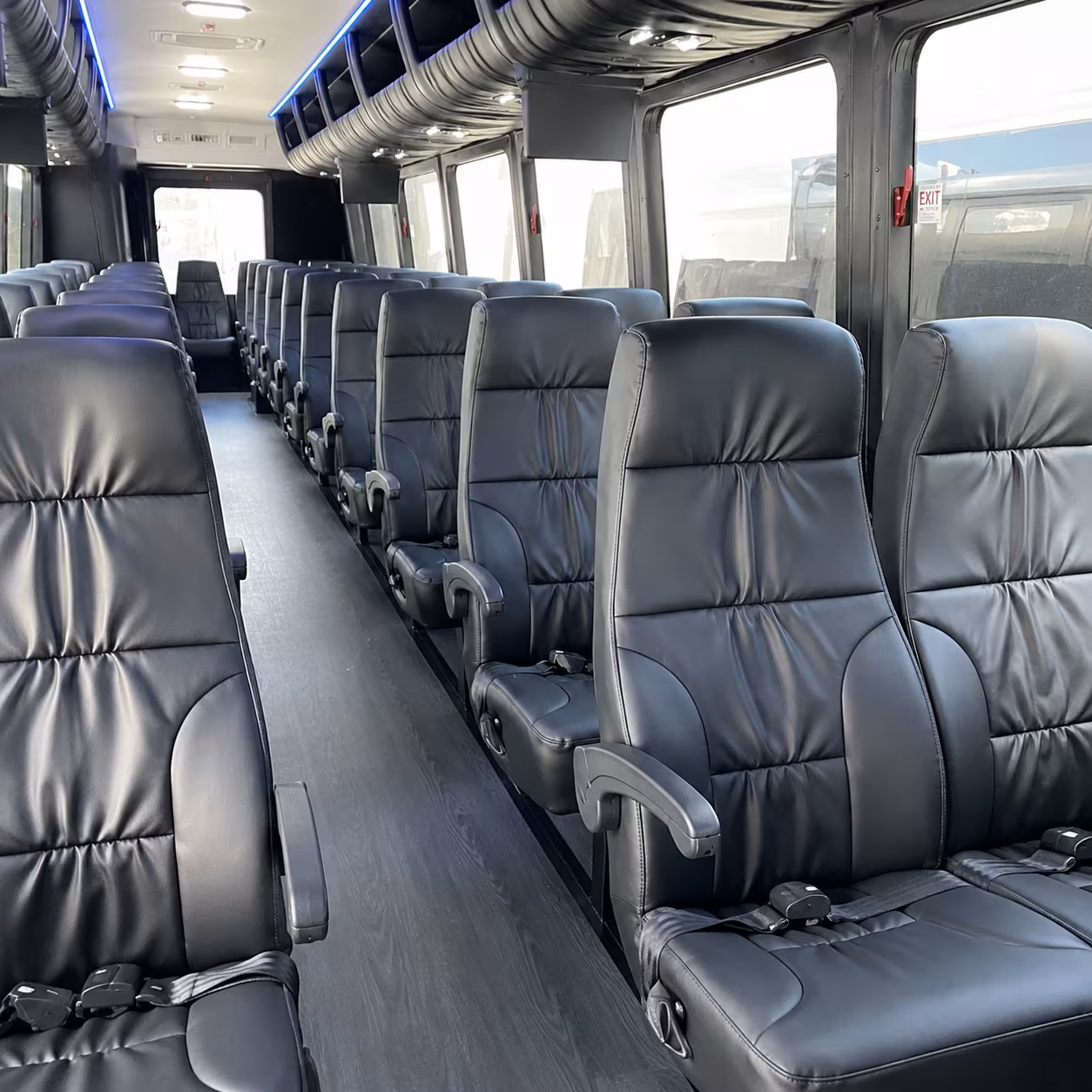 warner robins 28 passenger minibus interior