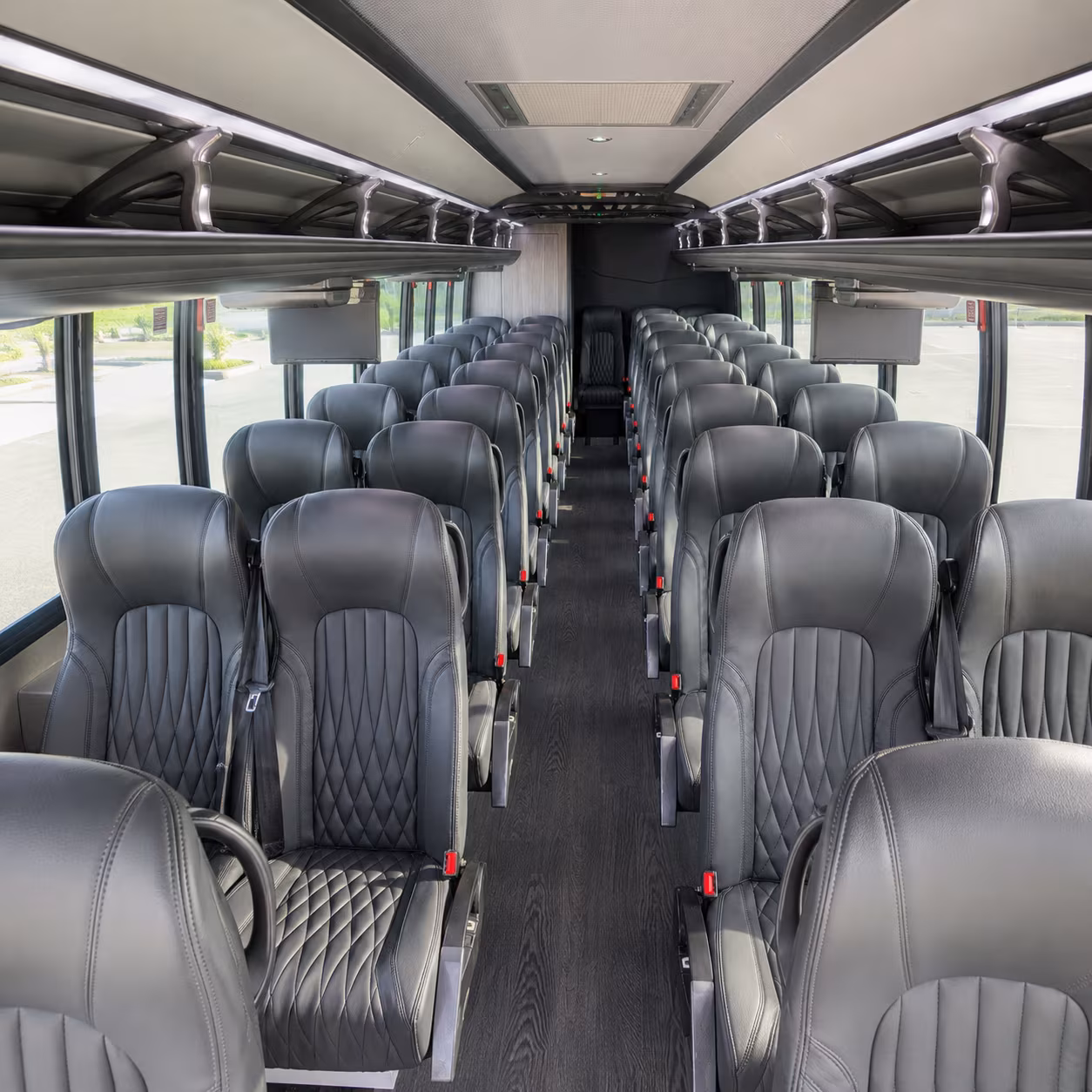warner robins 35 passenger minibus inside