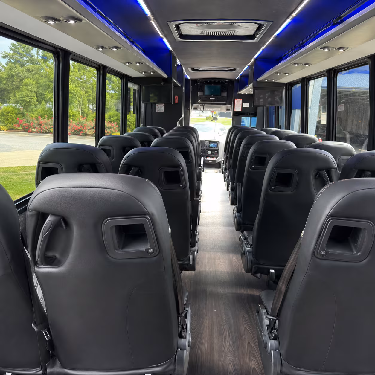 warner robins 35 passenger minibus interior