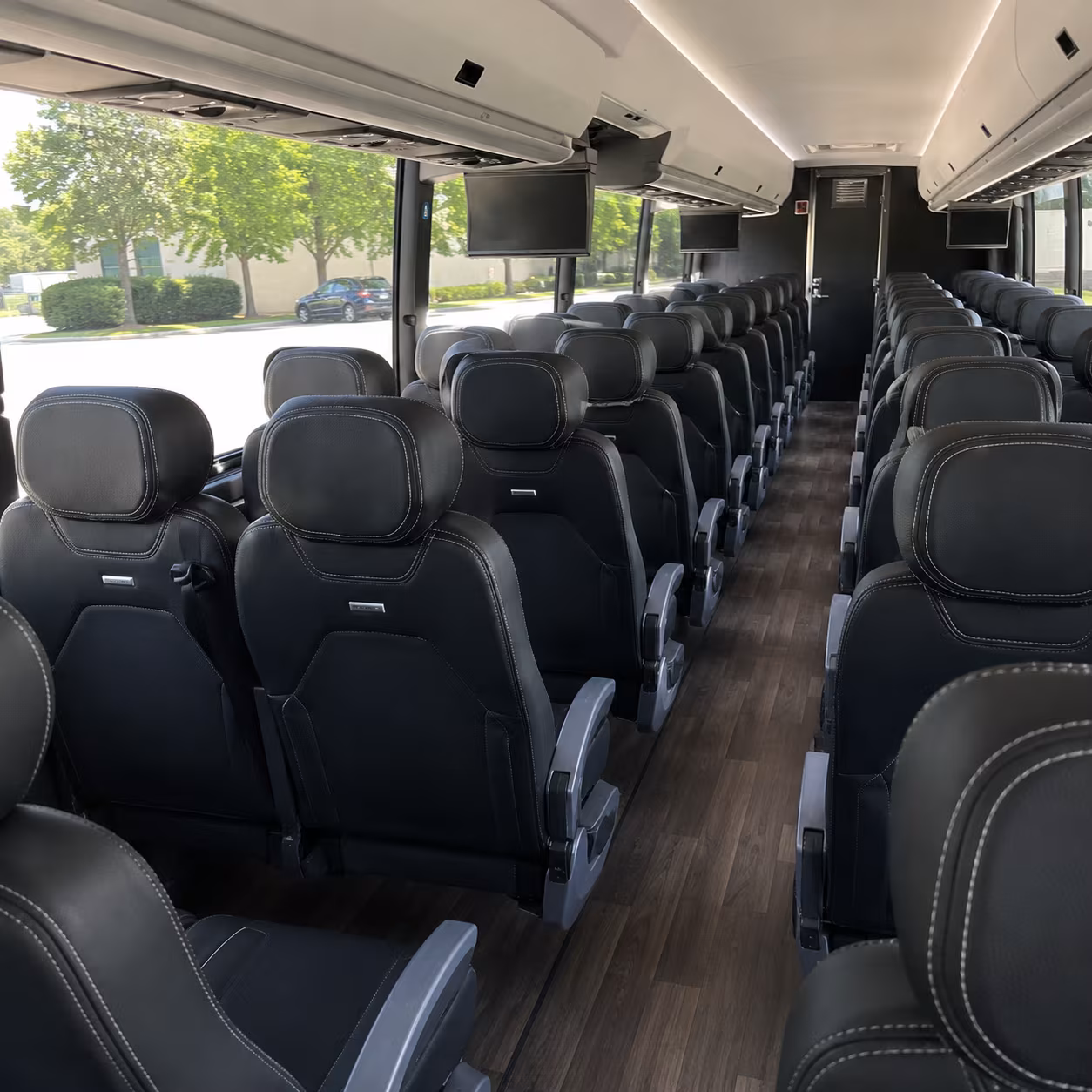 warner robins charter bus interior