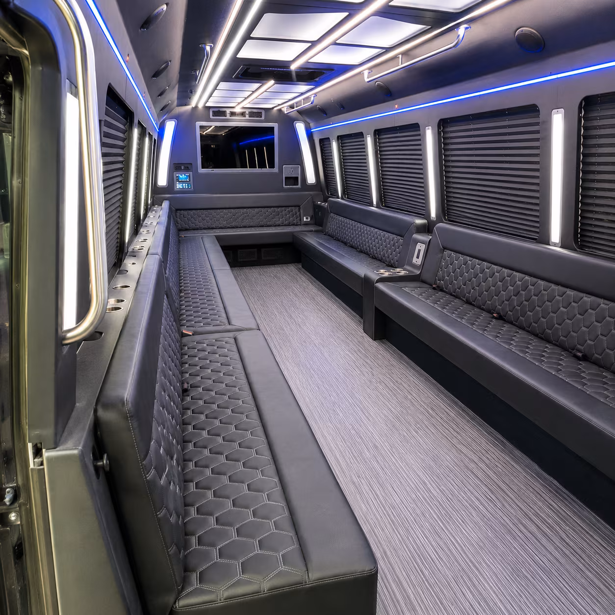warner robins party bus interior